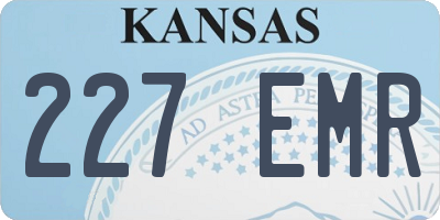 KS license plate 227EMR