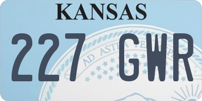 KS license plate 227GWR