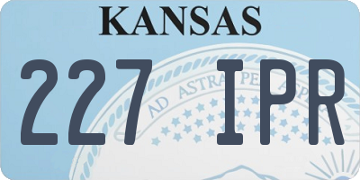 KS license plate 227IPR