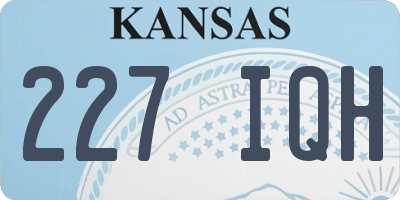 KS license plate 227IQH