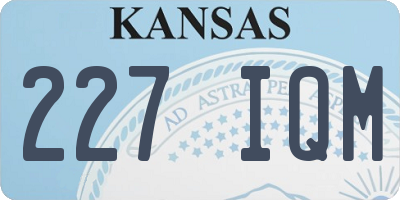 KS license plate 227IQM