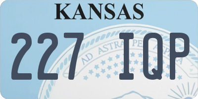 KS license plate 227IQP