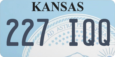 KS license plate 227IQQ