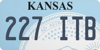 KS license plate 227ITB