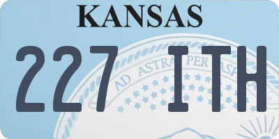 KS license plate 227ITH