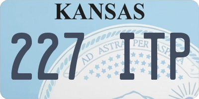 KS license plate 227ITP