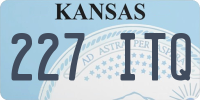 KS license plate 227ITQ