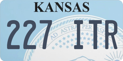 KS license plate 227ITR