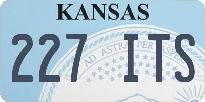 KS license plate 227ITS