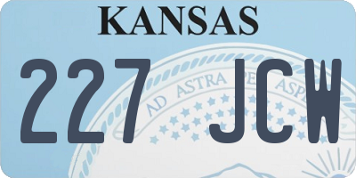 KS license plate 227JCW