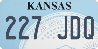 KS license plate 227JDQ