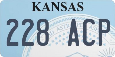 KS license plate 228ACP