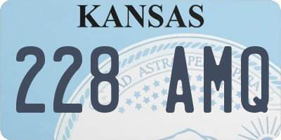 KS license plate 228AMQ