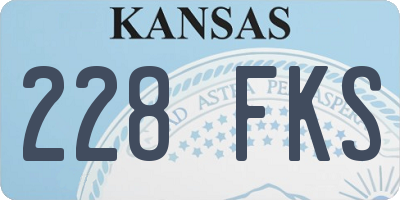 KS license plate 228FKS