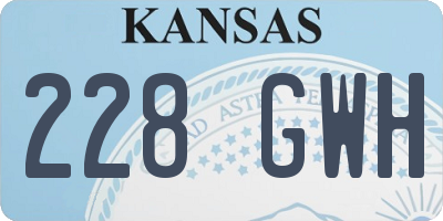 KS license plate 228GWH