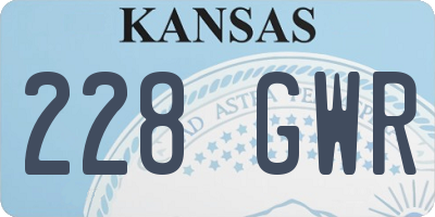 KS license plate 228GWR