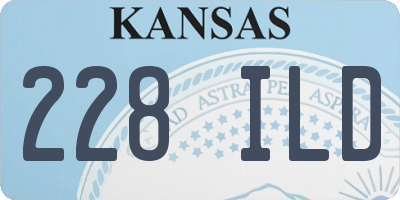 KS license plate 228ILD