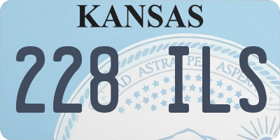 KS license plate 228ILS