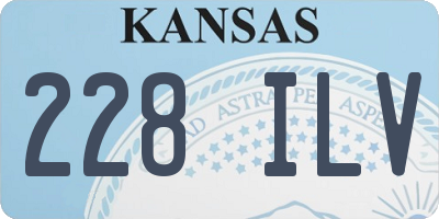 KS license plate 228ILV