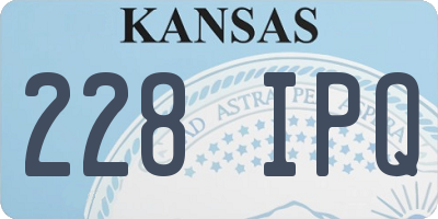 KS license plate 228IPQ
