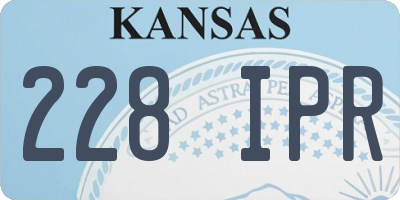 KS license plate 228IPR
