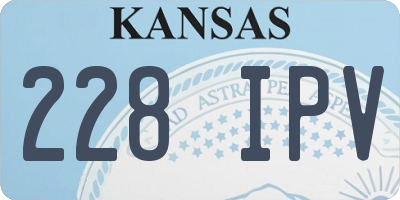 KS license plate 228IPV