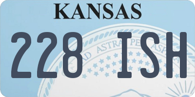 KS license plate 228ISH