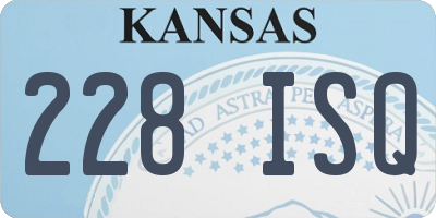 KS license plate 228ISQ