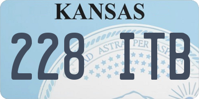 KS license plate 228ITB