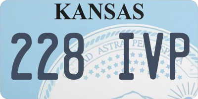 KS license plate 228IVP