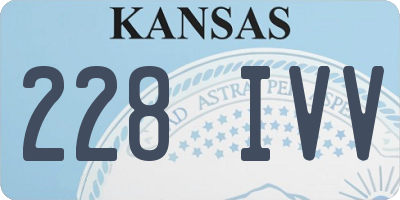 KS license plate 228IVV