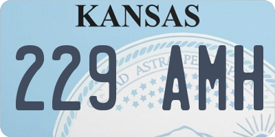 KS license plate 229AMH