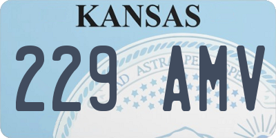 KS license plate 229AMV