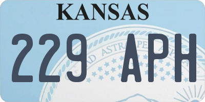 KS license plate 229APH