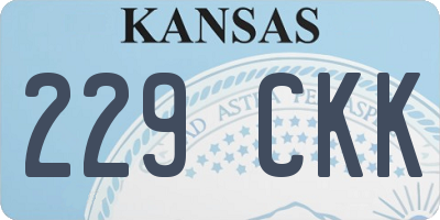 KS license plate 229CKK