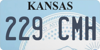KS license plate 229CMH