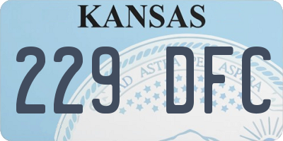 KS license plate 229DFC