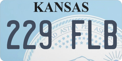 KS license plate 229FLB