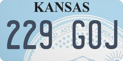 KS license plate 229GOJ