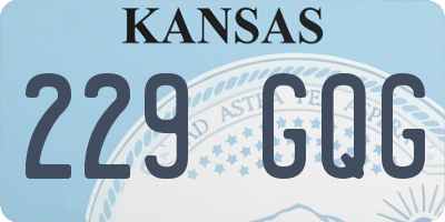KS license plate 229GQG