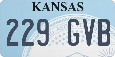 KS license plate 229GVB