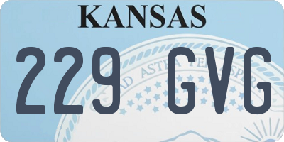 KS license plate 229GVG