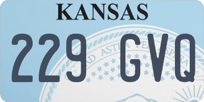KS license plate 229GVQ