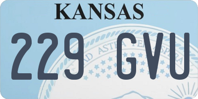 KS license plate 229GVU