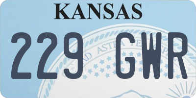 KS license plate 229GWR