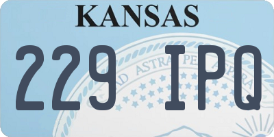 KS license plate 229IPQ