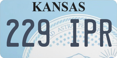 KS license plate 229IPR