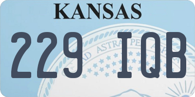 KS license plate 229IQB
