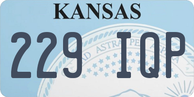 KS license plate 229IQP