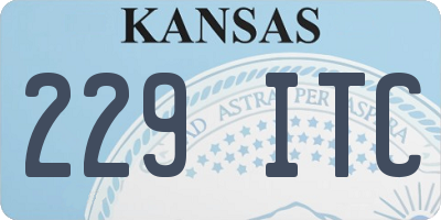 KS license plate 229ITC